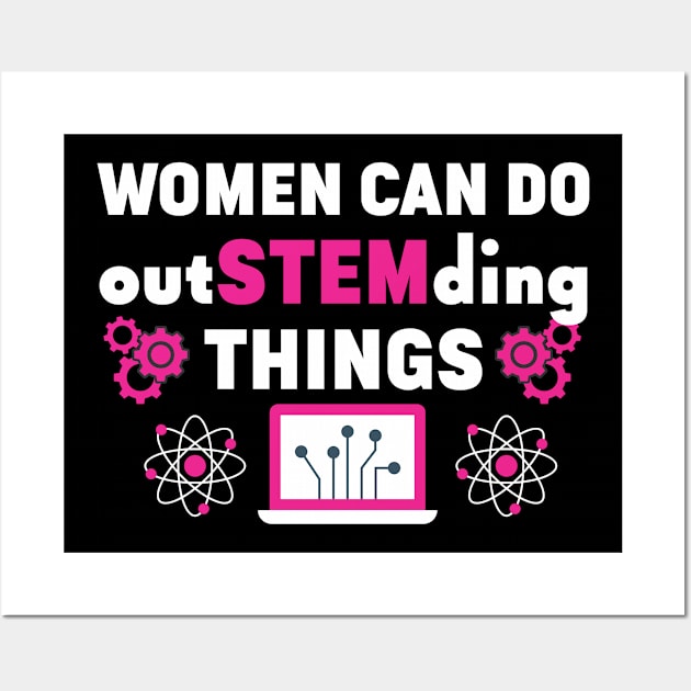 Feminist Women in Science Steminista Steminist Wall Art by IngeniousMerch